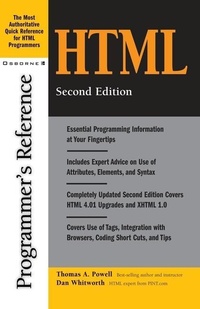 Abbildung von: HTML Programmer's Reference - Osborne/McGraw-Hill