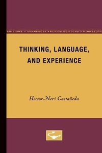 Enlarge image Cover: Thinking, Language, and Experience - University of Minnesota Press