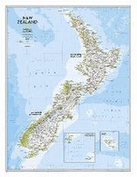 Abbildung von: New Zealand, Tubed - National Geographic Maps