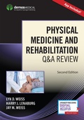 Cover: Physical Medicine and Rehabilitation Q&A Review (Book + Free App) - Demos Medical Publishing