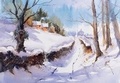 Cover: Give & Paint: Snowy Lane - Search Press Ltd