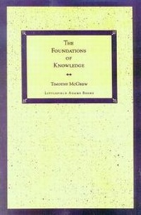 Enlarge image Cover: The Foundations of Knowledge - Rowman & Littlefield