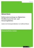 Cover: Reihenuntersuchung zu elliptischen Profilkonturen f&uuml;r Leit- und Steuertragfl&auml;chen - GRIN Verlag