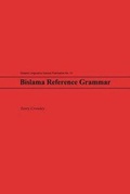 Cover: Bislama Reference Grammar - University of Hawai'i Press