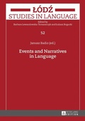 Cover: Events and Narratives in Language - Peter Lang Verlag