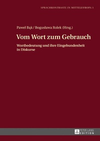 Abbildung von: Vom Wort zum Gebrauch - Peter Lang Verlag