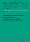 Abbildung von: Die Pflicht des Aufsichtsrats zur Offenlegung von Interessenkonflikten - Peter Lang Verlag