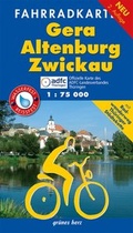 Cover: Fahrradkarte Gera, Altenburg, Zwickau - gr&uuml;nes herz