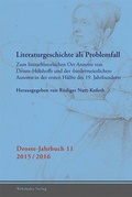 Cover: Literaturgeschichte als Problemfall - Wehrhahn Verlag