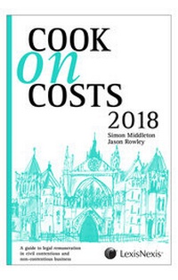 Enlarge image Cover: Cook on Costs 2018 - Butterworths Law