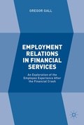 Cover: Employment Relations in Financial Services - Palgrave Macmillan