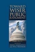 Cover: Toward Wiser Public Judgment - Vanderbilt University Press