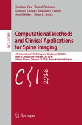 Cover: Computational Methods and Clinical Applications for Spine Imaging - Springer