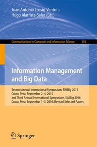 Abbildung von: Information Management and Big Data - Springer