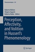 Cover: Perception, Affectivity, and Volition in Husserl's Phenomenology - Springer