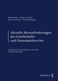 Cover: Aktuelle Herausforderungen des Gesellschafts- und Finanzmarktrechts - Schulthess Juristische Medien