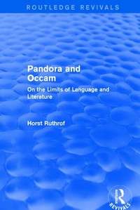 Enlarge image Cover: Routledge Revivals: Pandora and Occam (1992) - Routledge