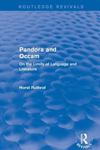 Enlarge image Cover: Routledge Revivals: Pandora and Occam (1992) - Routledge