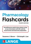 Cover: Lange Pharmacology Flashcards, Fourth Edition - McGraw-Hill Education