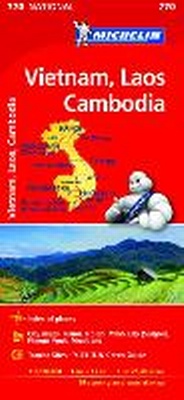 Abbildung von: Vietnam Laos Cambodia - Michelin National Map 770 - Michelin Editions des Voyages