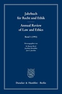 Abbildung von: Jahrbuch für Recht und Ethik / Annual Review of Law and Ethics. - Duncker & Humblot