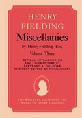 Cover: Miscellanies by Henry Fielding, vol. 2 - Wesleyan University Press