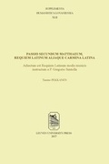 Cover: Passio secundum Matthaeum, Requiem Latinum aliaque carmina Latina - Leuven University Press