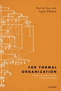 Cover: For Formal Organization - OUP eBook