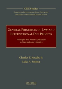 Abbildung von: General Principles of Law and International Due Process - OUP eBook