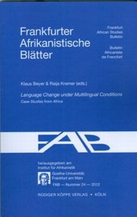 Enlarge image Cover: Language Change under Multilingual Conditions - Köppe, R