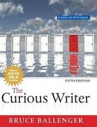 Enlarge image Cover: The Curious Writer, MLA Update - Pearson