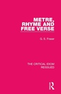 Cover: Metre, Rhyme and Free Verse - Routledge