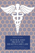 Cover: Justice and Profit in Health Care Law - Hart Publishing