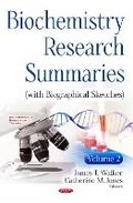 Cover: Biochemistry Research Summaries (with Biographical Sketches) - Nova Science Publishers Inc