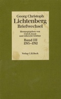 Cover: Lichtenberg Briefwechsel Bd. 3: 1785-1792 - C.H.BECK