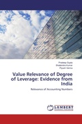 Cover: Value Relevance of Degree of Leverage: Evidence from India - LAP Lambert Academic Publishing