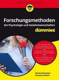 Enlarge image Cover: Forschungsmethoden der Psychologie und Sozialwissenschaften für Dummies - Wiley-VCH
