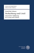 Cover: Beobachtung und Urteil - Universit&auml;tsverlag Winter