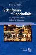 Cover: Schriftsinn und Epochalit&auml;t - Universit&auml;tsverlag Winter