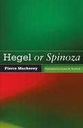 Cover: Hegel or Spinoza - University of Minnesota Press