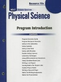 Enlarge image Cover: Holt Science Spectrum: Physical Science with Earth and Space Science - Holt McDougal