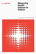Cover: Measuring Health - University of Toronto Press