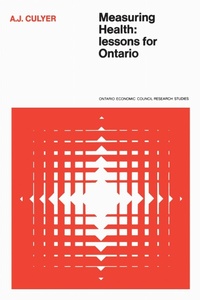 Enlarge image Cover: Measuring Health - University of Toronto Press