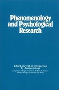 Bild: Phenomenology and Psychological Research - Duquesne University Press