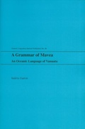 Cover: A Grammar of Mavea - University of Hawai'i Press