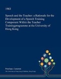 Cover: Speech and the Teacher - Open Dissertation Press