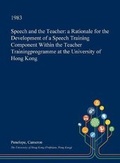 Cover: Speech and the Teacher - Open Dissertation Press