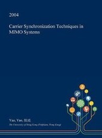 Enlarge image Cover: Carrier Synchronization Techniques in Mimo Systems - Open Dissertation Press