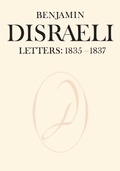 Cover: Benjamin Disraeli Letters - University of Toronto Press