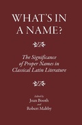 Cover: What's in a Name? - Classical Press of Wales